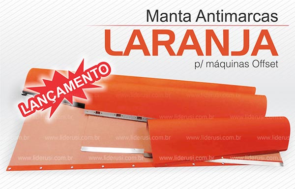 Insumos Gráficos (Consumíveis) - Manta antimarcas laranja cil de transferência